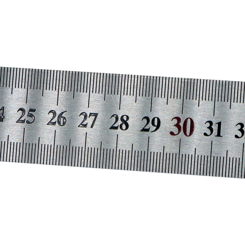 Réglet inox de 30 cm